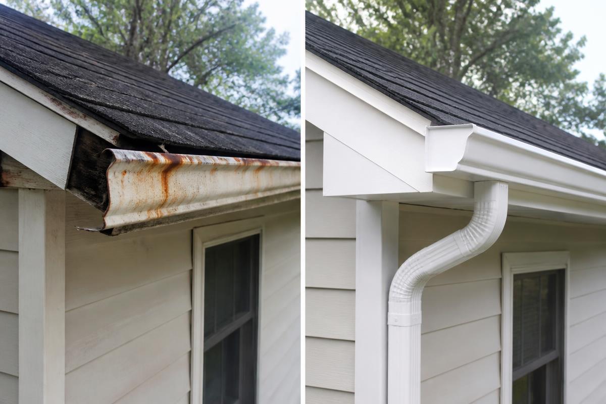Old Gutters → New Seamless System